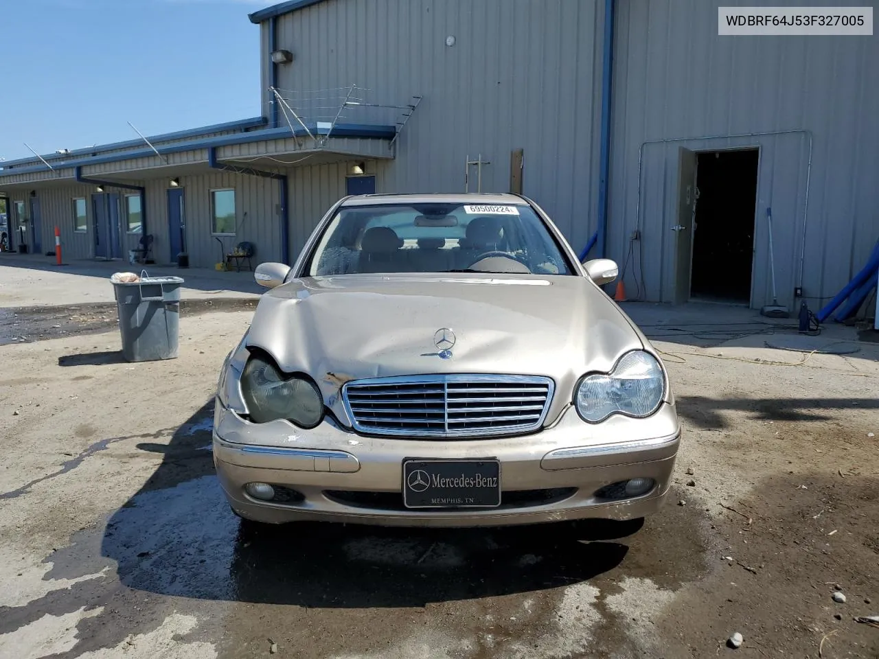 2003 Mercedes-Benz C 320 VIN: WDBRF64J53F327005 Lot: 69500224