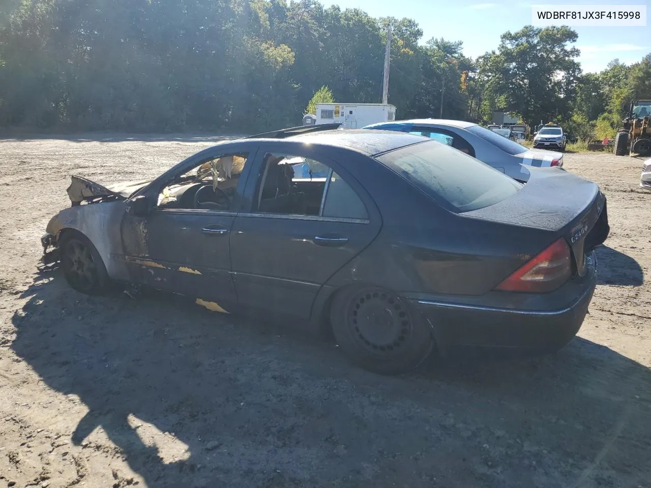 2003 Mercedes-Benz C 240 4Matic VIN: WDBRF81JX3F415998 Lot: 73042754