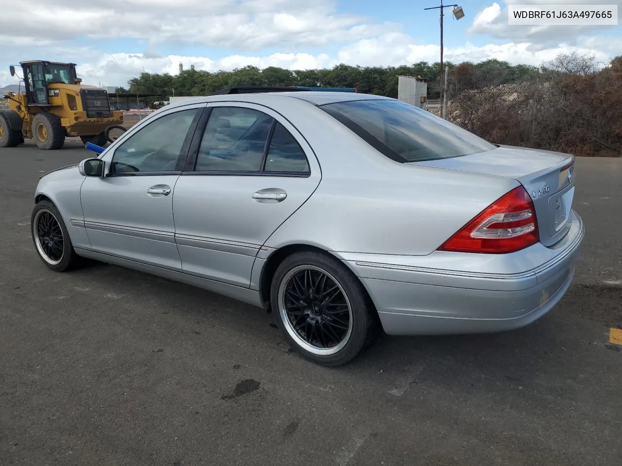 2003 Mercedes-Benz C 240 VIN: WDBRF61J63A497665 Lot: 73669904