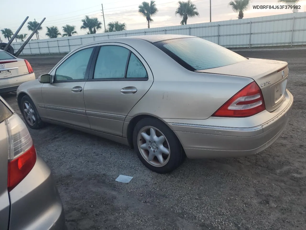 2003 Mercedes-Benz C 320 4Matic VIN: WDBRF84J63F379982 Lot: 75836544