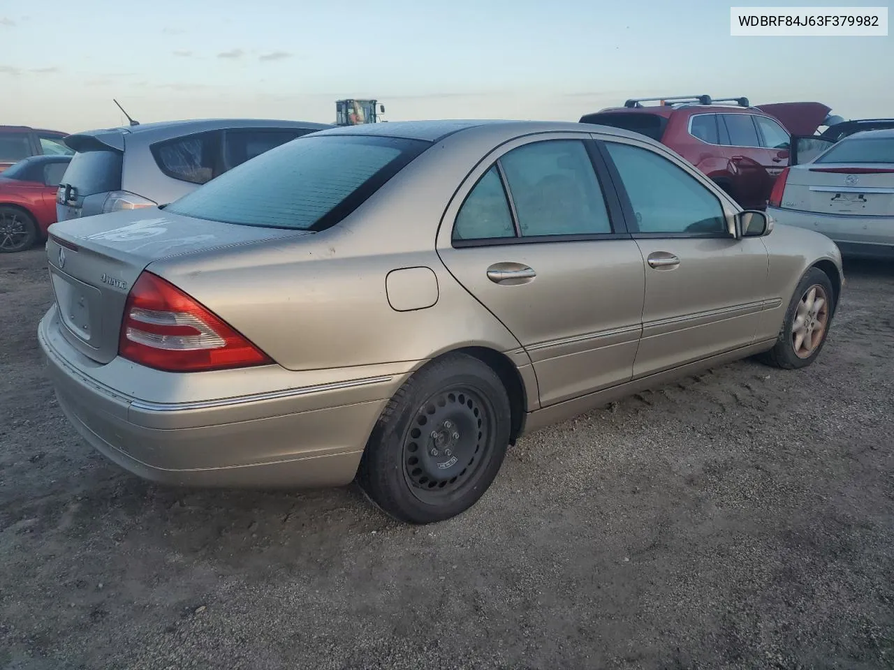 2003 Mercedes-Benz C 320 4Matic VIN: WDBRF84J63F379982 Lot: 75836544