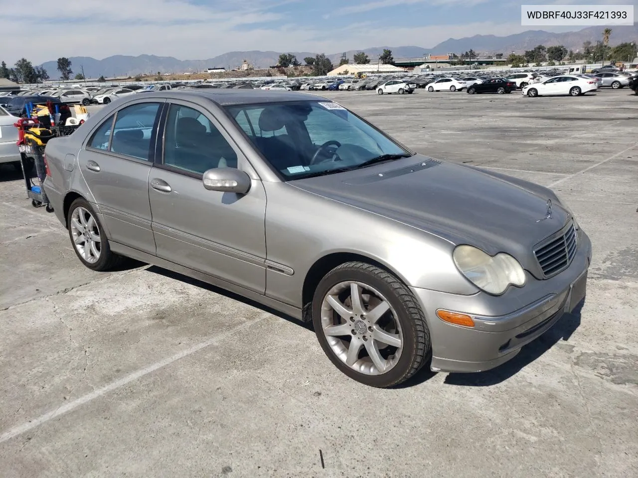 2003 Mercedes-Benz C 230K Sport Sedan VIN: WDBRF40J33F421393 Lot: 75850424