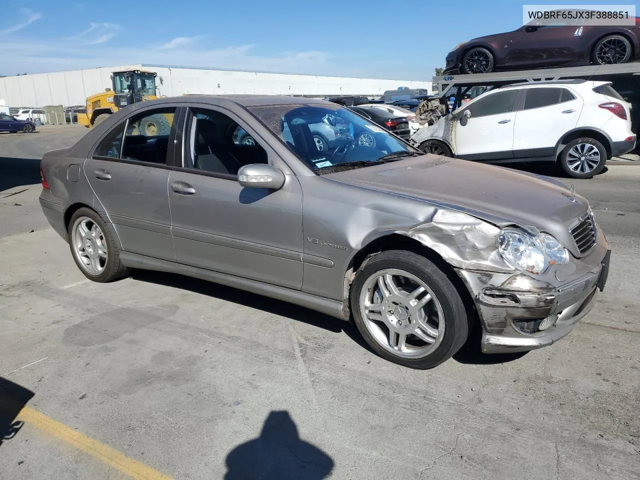 2003 Mercedes-Benz C 32 Amg Kompressor VIN: WDBRF65JX3F388851 Lot: 77421484