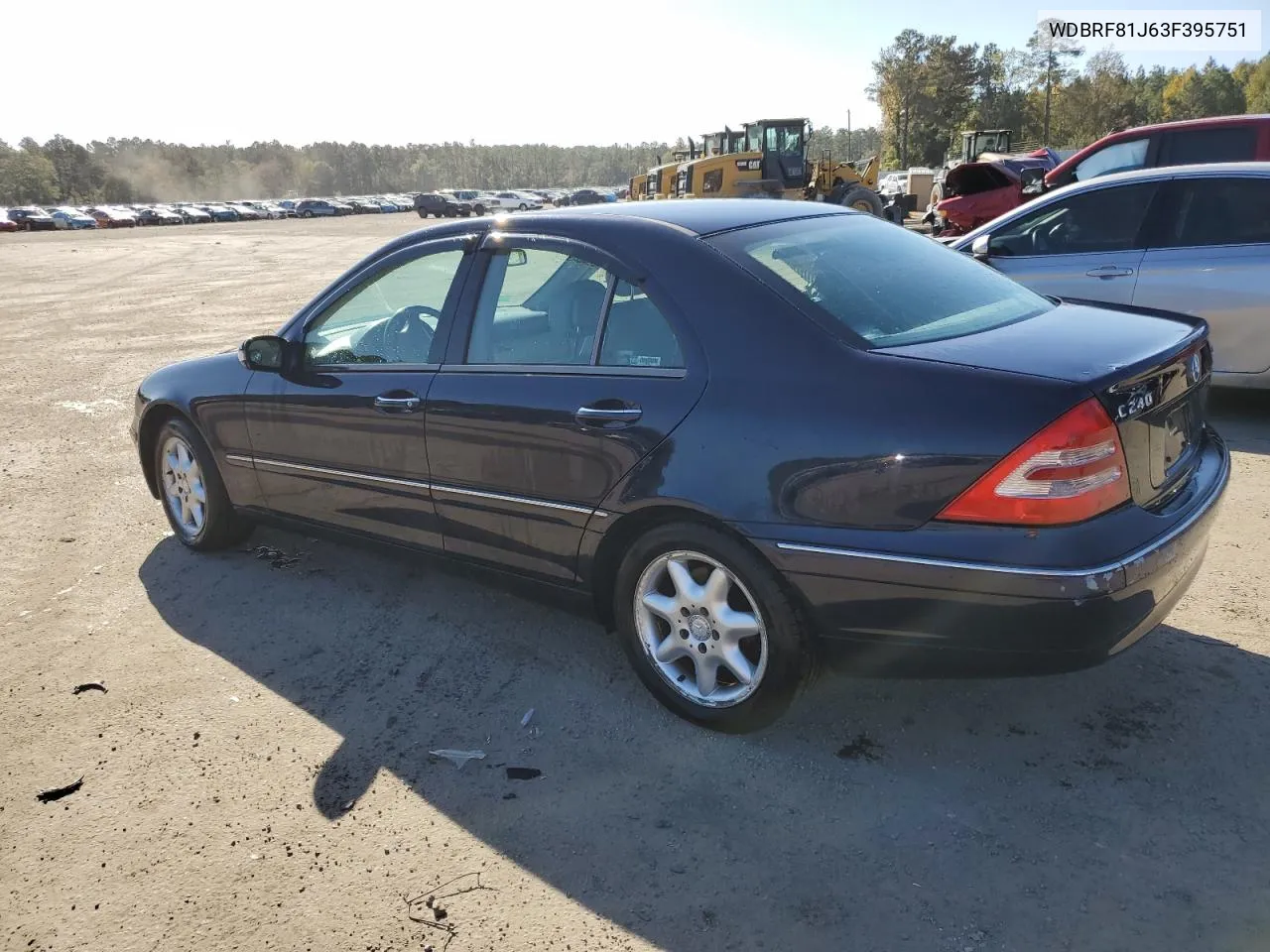 2003 Mercedes-Benz C 240 4Matic VIN: WDBRF81J63F395751 Lot: 78801684