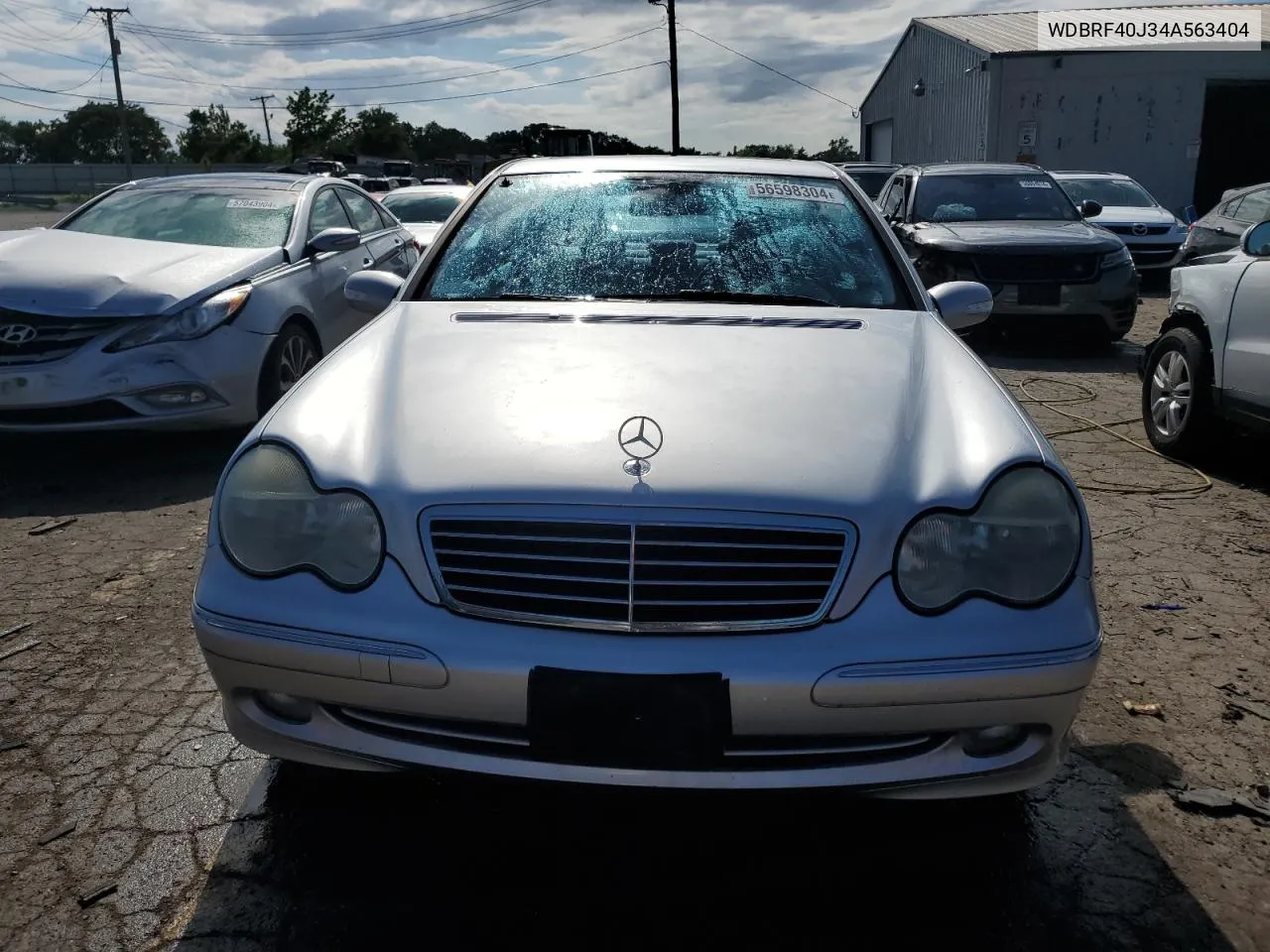 2004 Mercedes-Benz C 230K Sport Sedan VIN: WDBRF40J34A563404 Lot: 56598304