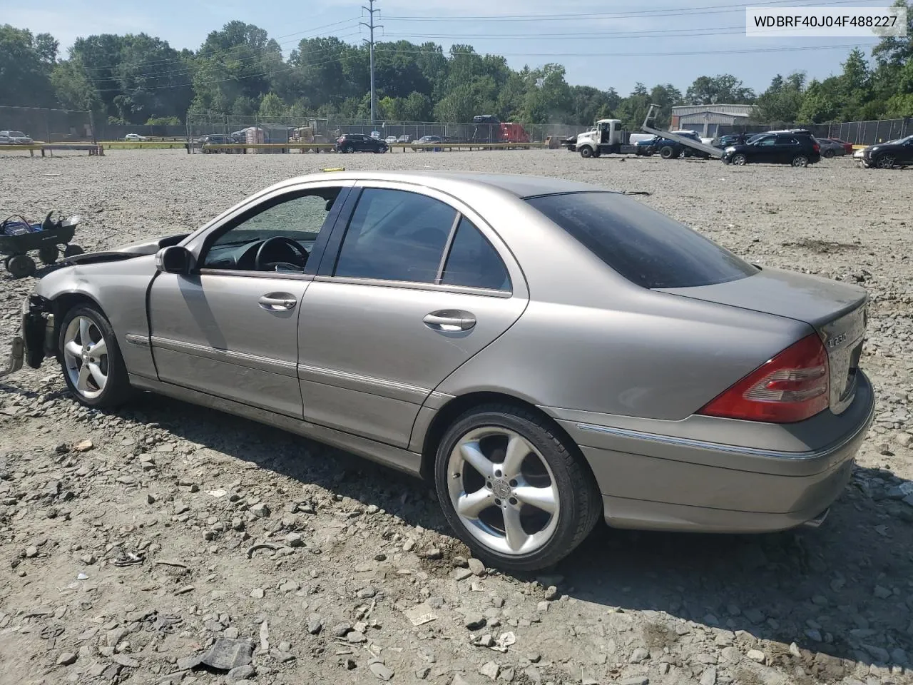 2004 Mercedes-Benz C 230K Sport Sedan VIN: WDBRF40J04F488227 Lot: 62034994