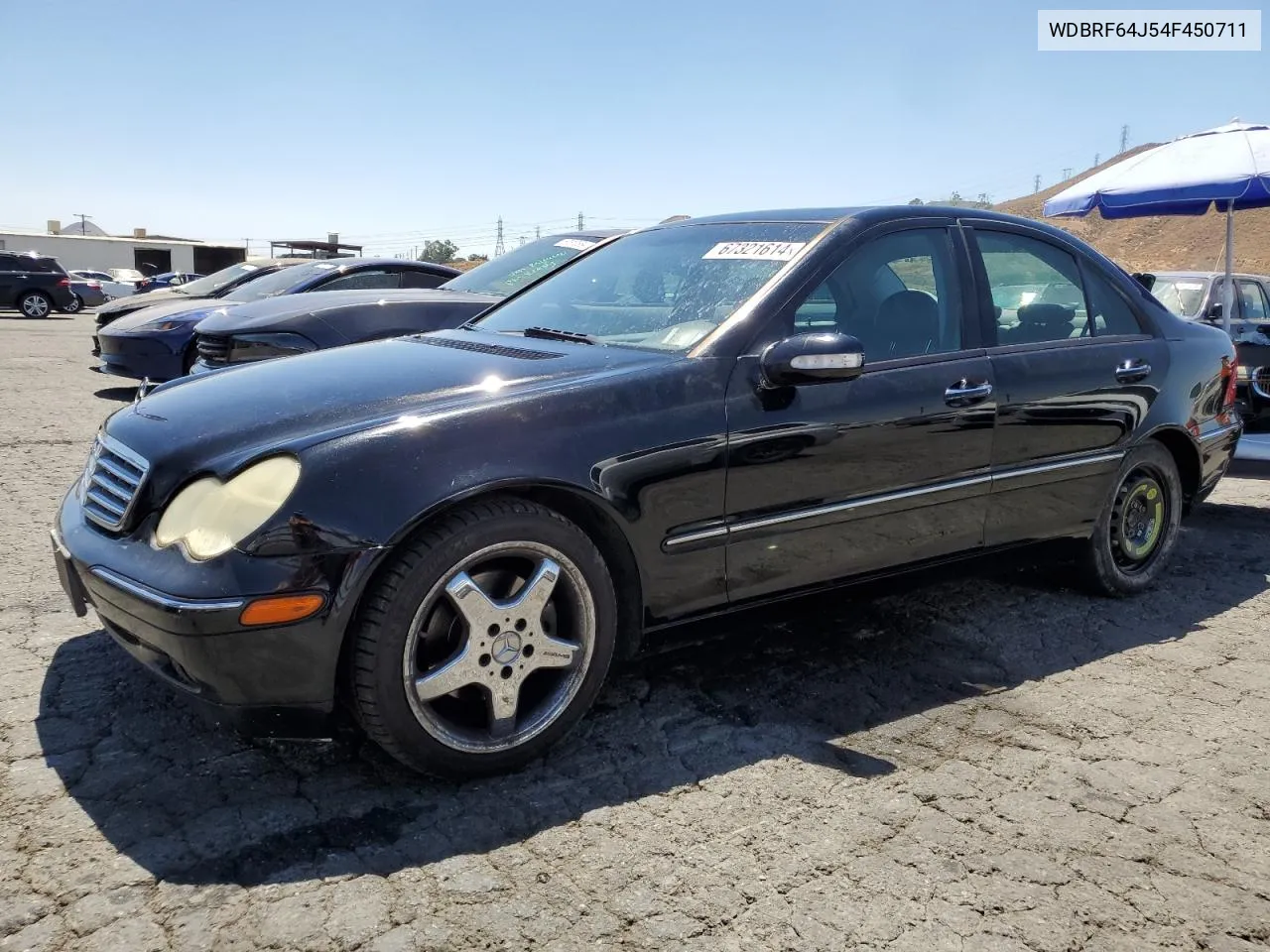 2004 Mercedes-Benz C 320 VIN: WDBRF64J54F450711 Lot: 67321614