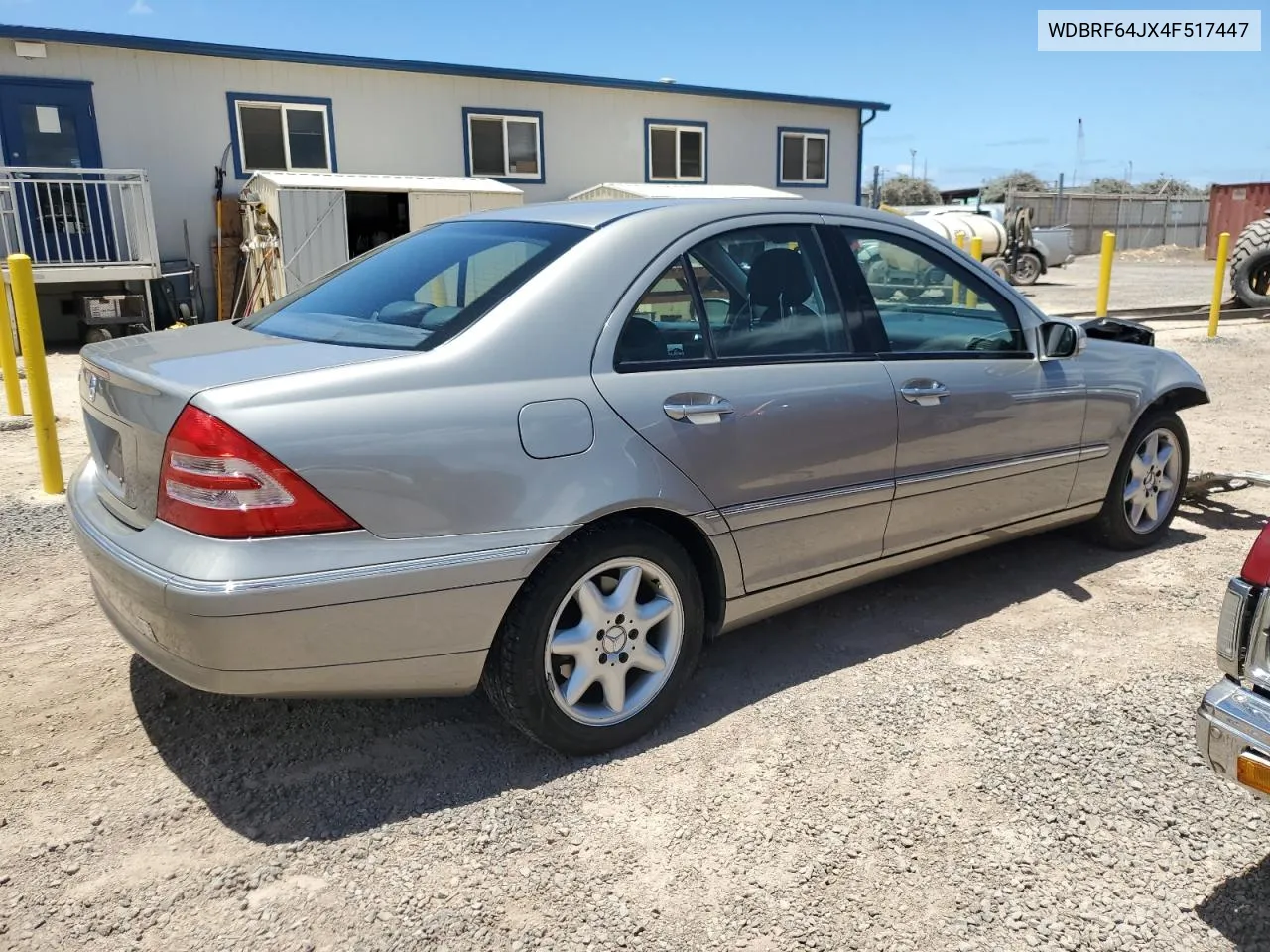 2004 Mercedes-Benz C 320 VIN: WDBRF64JX4F517447 Lot: 67980214