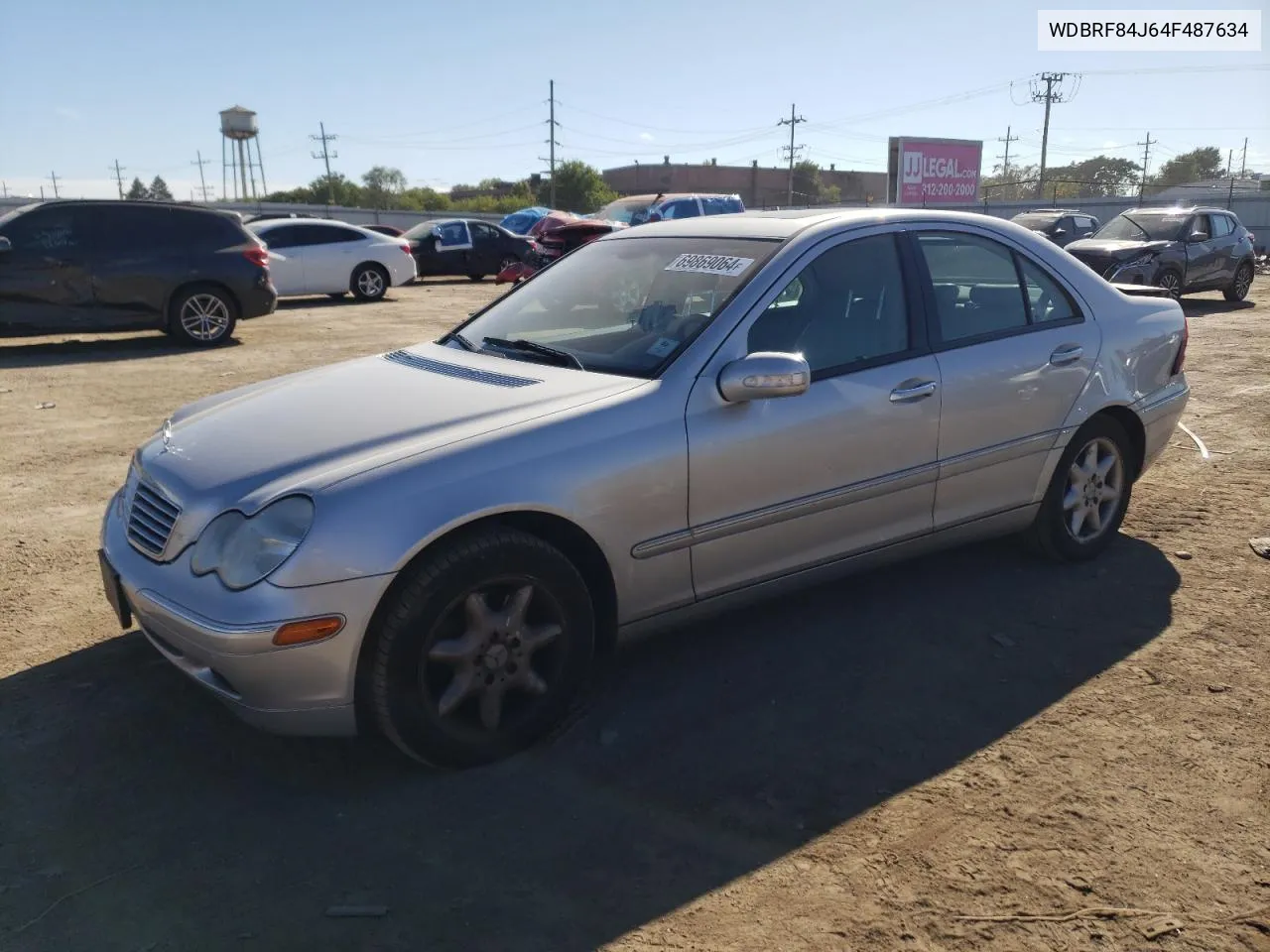 2004 Mercedes-Benz C 320 4Matic VIN: WDBRF84J64F487634 Lot: 69869064