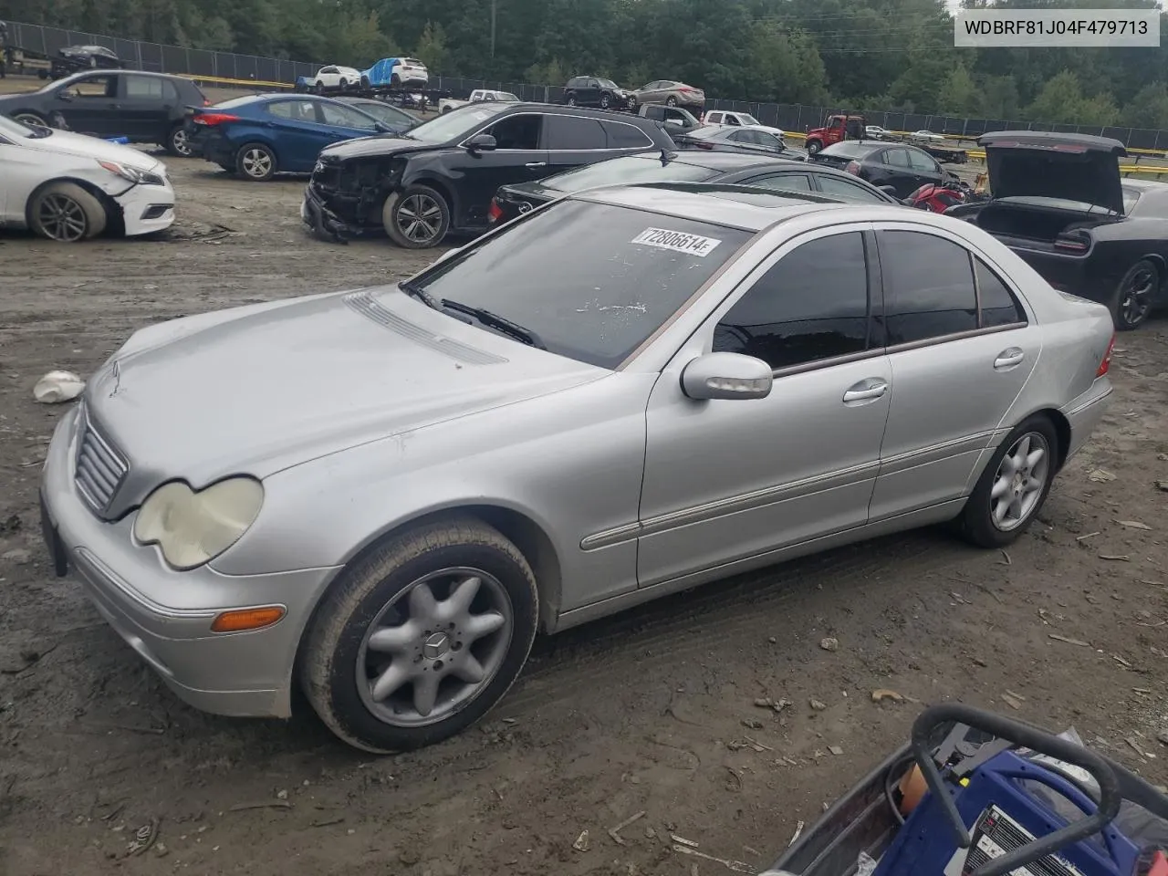 2004 Mercedes-Benz C 240 4Matic VIN: WDBRF81J04F479713 Lot: 72806614