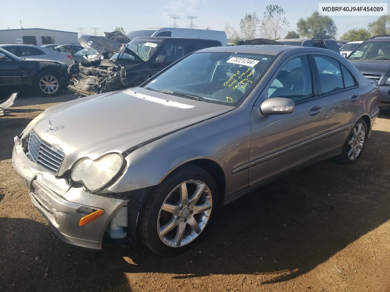 2004 Mercedes-Benz C 230K Sport Sedan VIN: WDBRF40J94F454089 Lot: 73221244