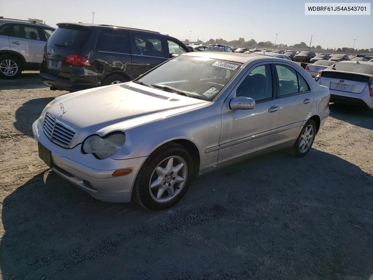 2004 Mercedes-Benz C 240 VIN: WDBRF61J54A543701 Lot: 73606644