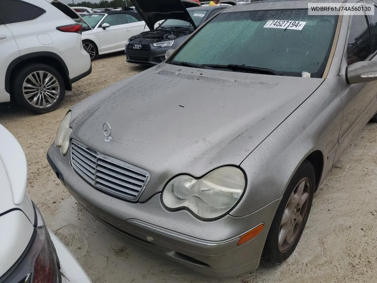 2004 Mercedes-Benz C 240 VIN: WDBRF61J74A560130 Lot: 74527194