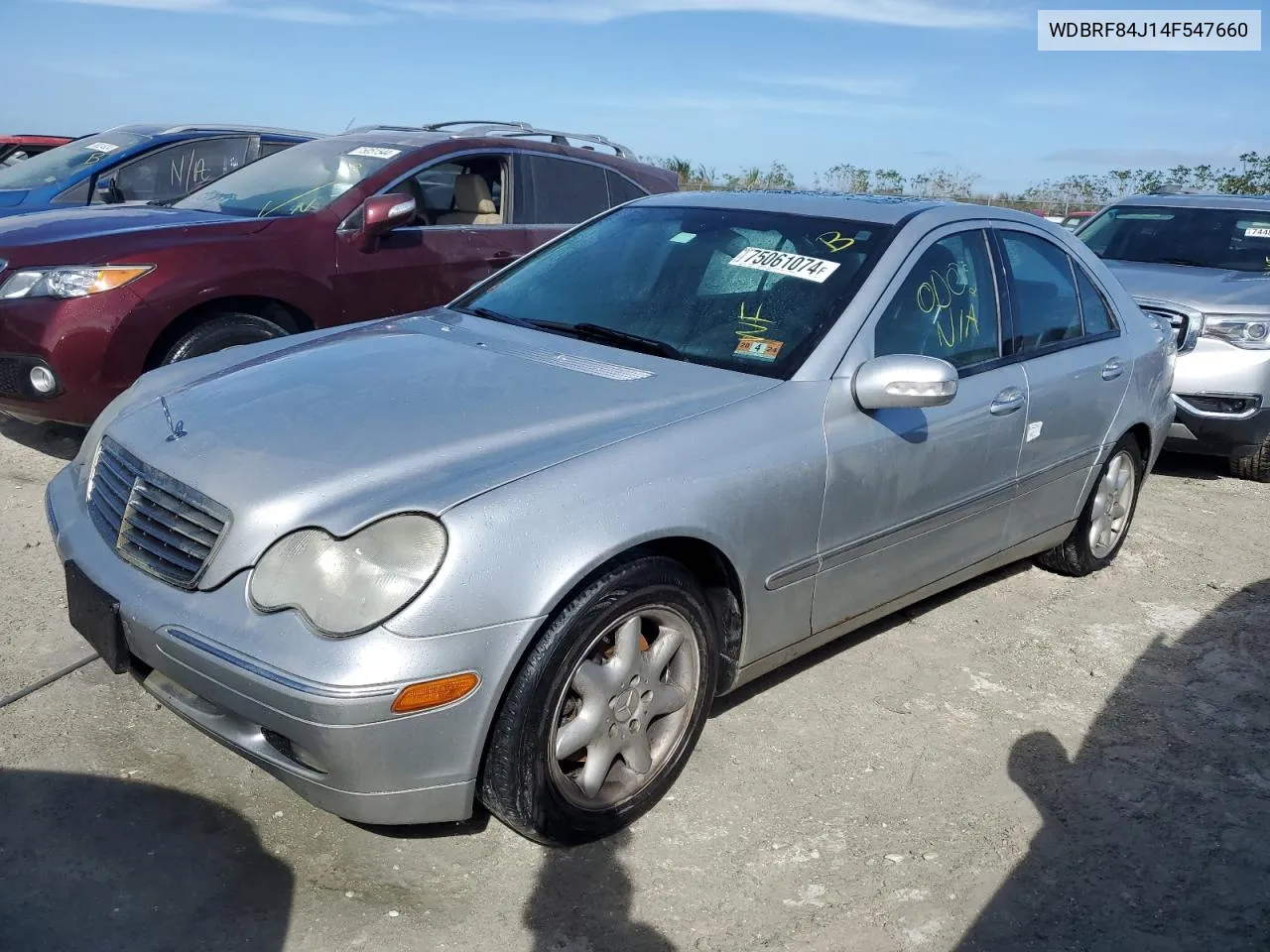 2004 Mercedes-Benz C 320 4Matic VIN: WDBRF84J14F547660 Lot: 75061074