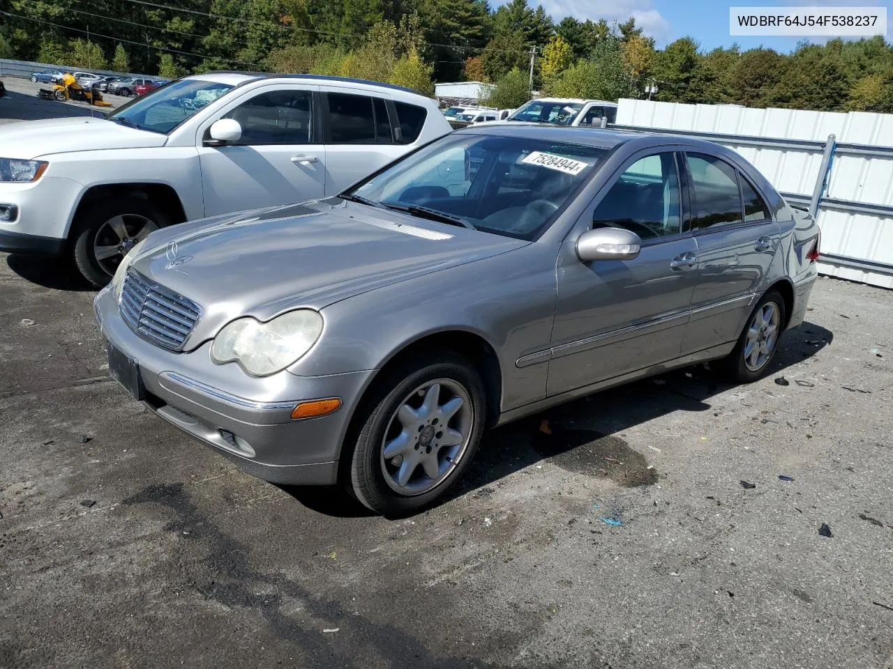 2004 Mercedes-Benz C 320 VIN: WDBRF64J54F538237 Lot: 75284944