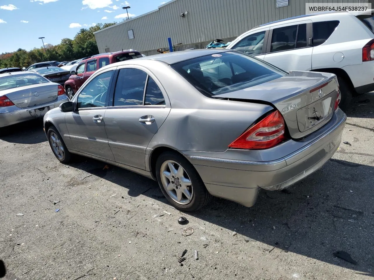 2004 Mercedes-Benz C 320 VIN: WDBRF64J54F538237 Lot: 75284944