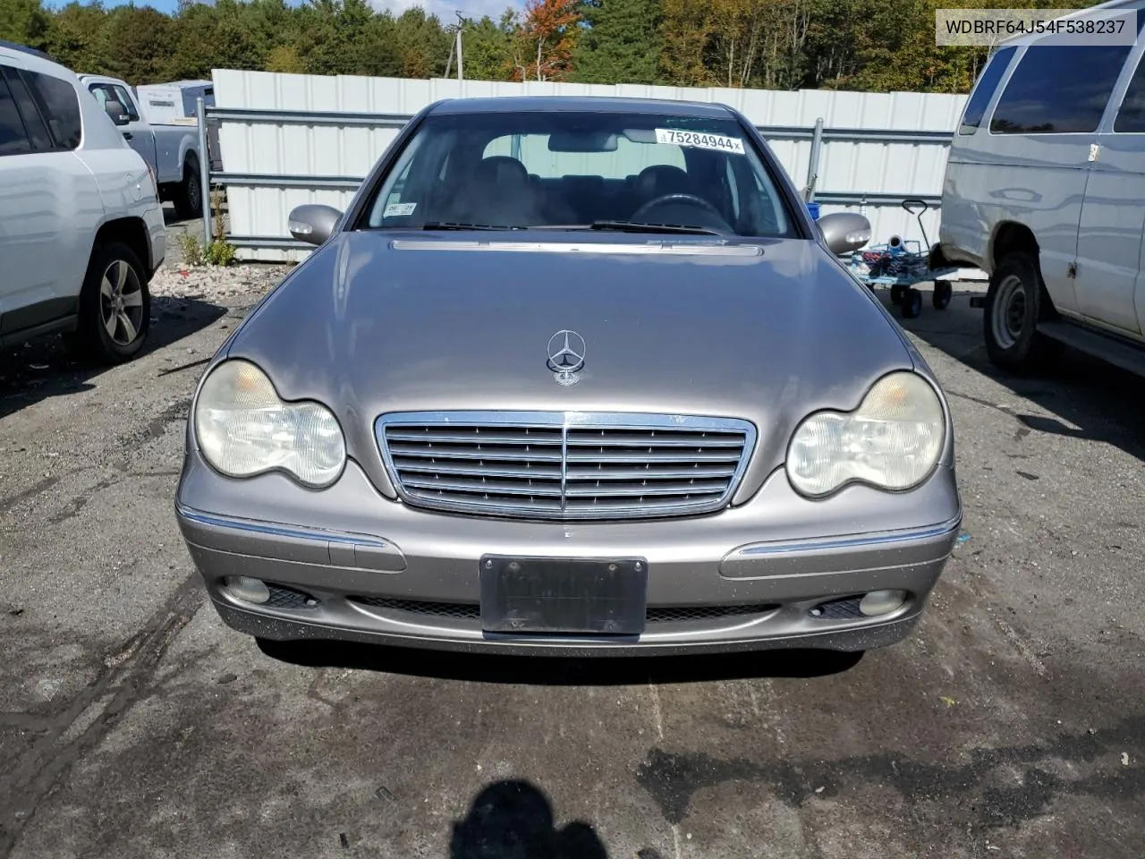 2004 Mercedes-Benz C 320 VIN: WDBRF64J54F538237 Lot: 75284944