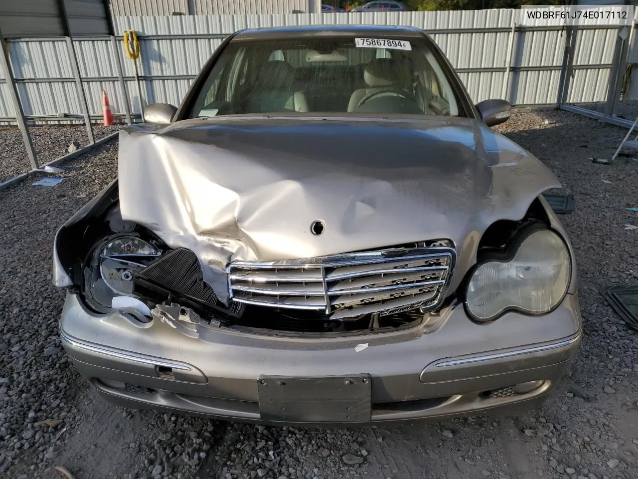 2004 Mercedes-Benz C 240 VIN: WDBRF61J74E017112 Lot: 75867894