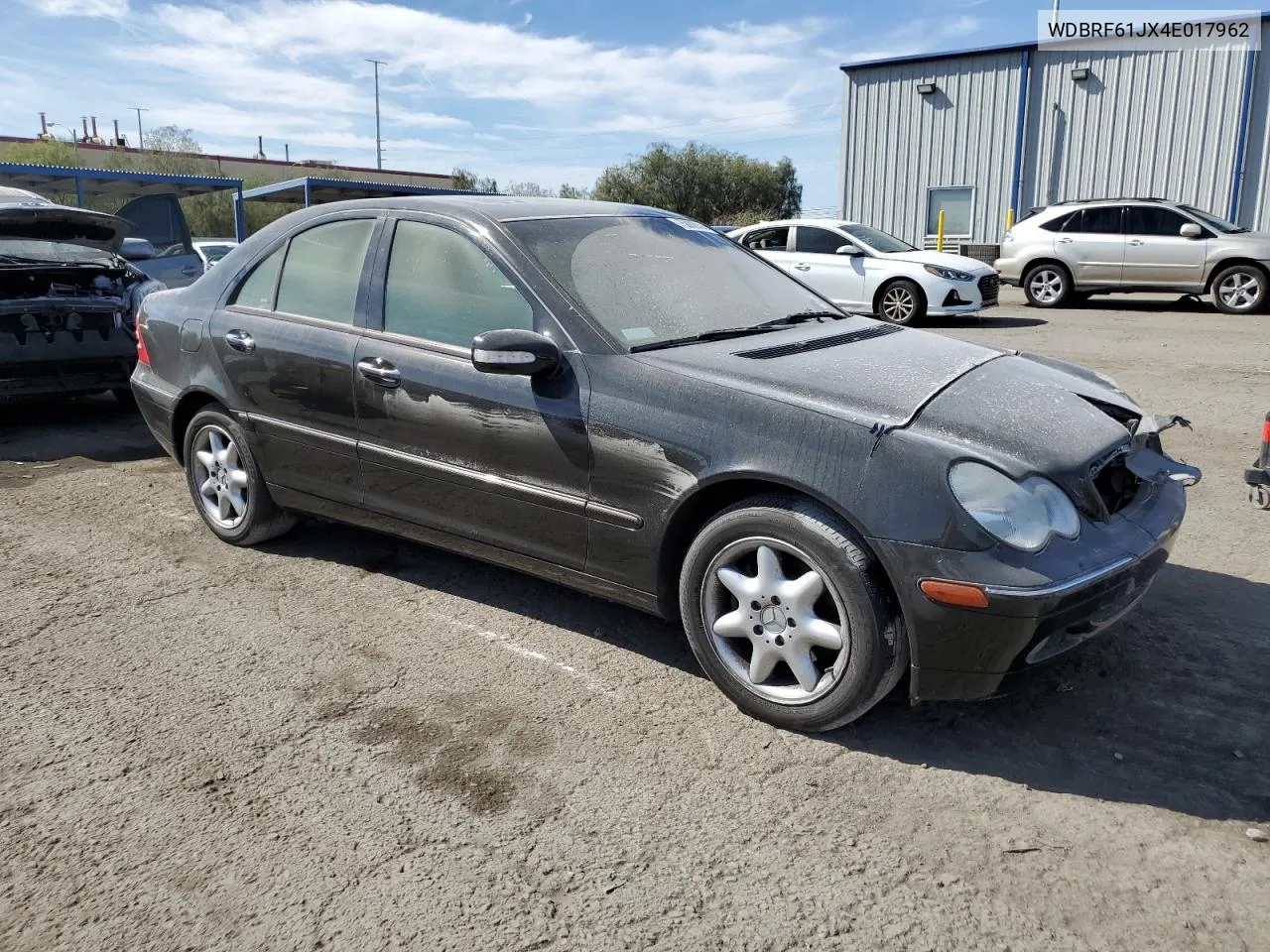 2004 Mercedes-Benz C 240 VIN: WDBRF61JX4E017962 Lot: 75882914