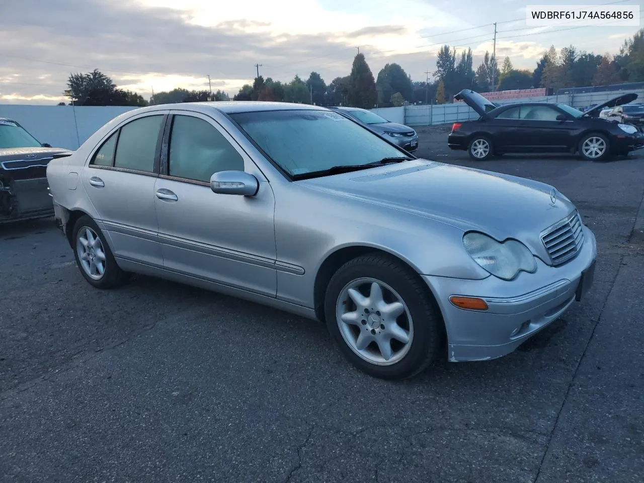 2004 Mercedes-Benz C 240 VIN: WDBRF61J74A564856 Lot: 75909104