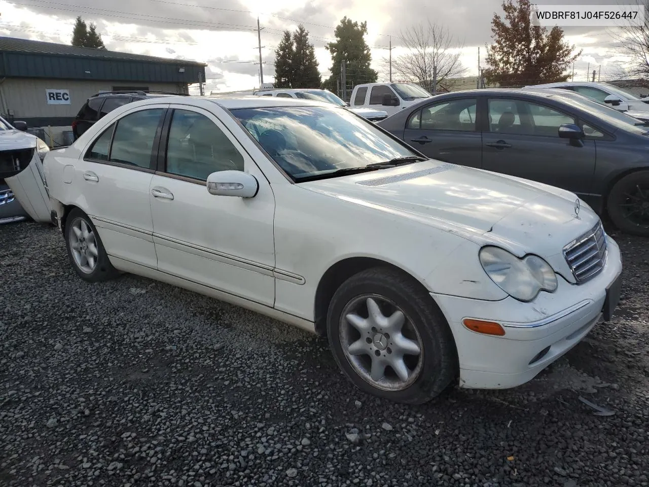 2004 Mercedes-Benz C 240 4Matic VIN: WDBRF81J04F526447 Lot: 76088664