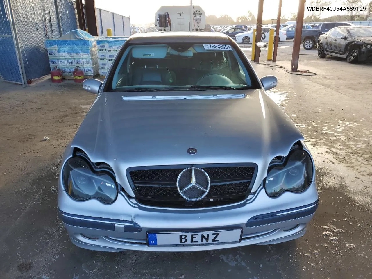 2004 Mercedes-Benz C 230K Sport Sedan VIN: WDBRF40J54A589129 Lot: 76540054