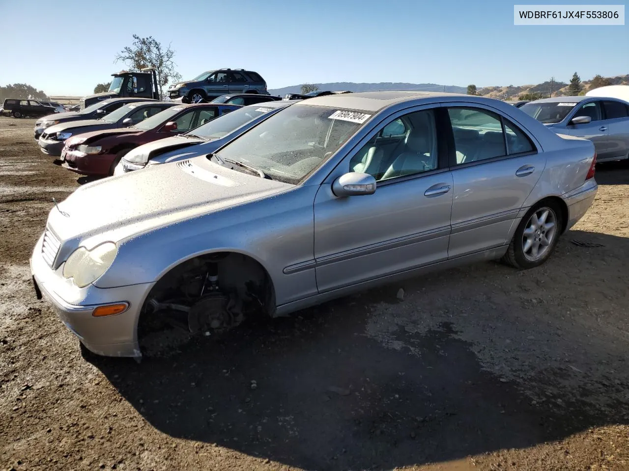 2004 Mercedes-Benz C 240 VIN: WDBRF61JX4F553806 Lot: 76967904