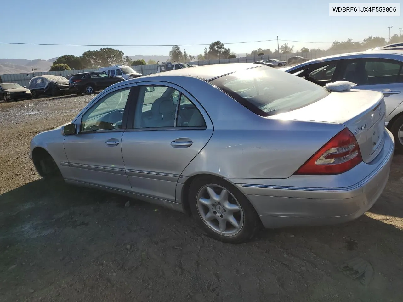 2004 Mercedes-Benz C 240 VIN: WDBRF61JX4F553806 Lot: 76967904