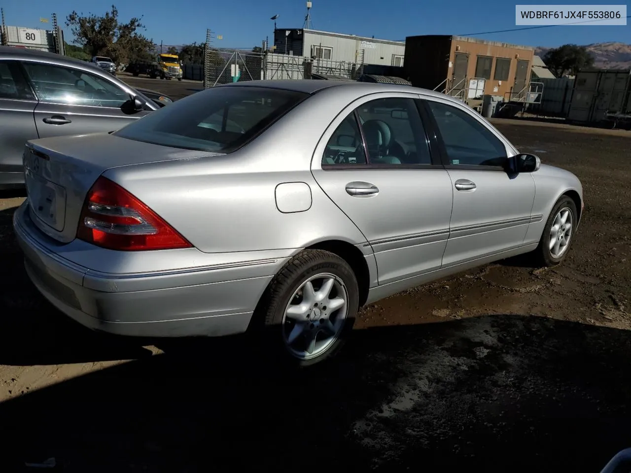 2004 Mercedes-Benz C 240 VIN: WDBRF61JX4F553806 Lot: 76967904