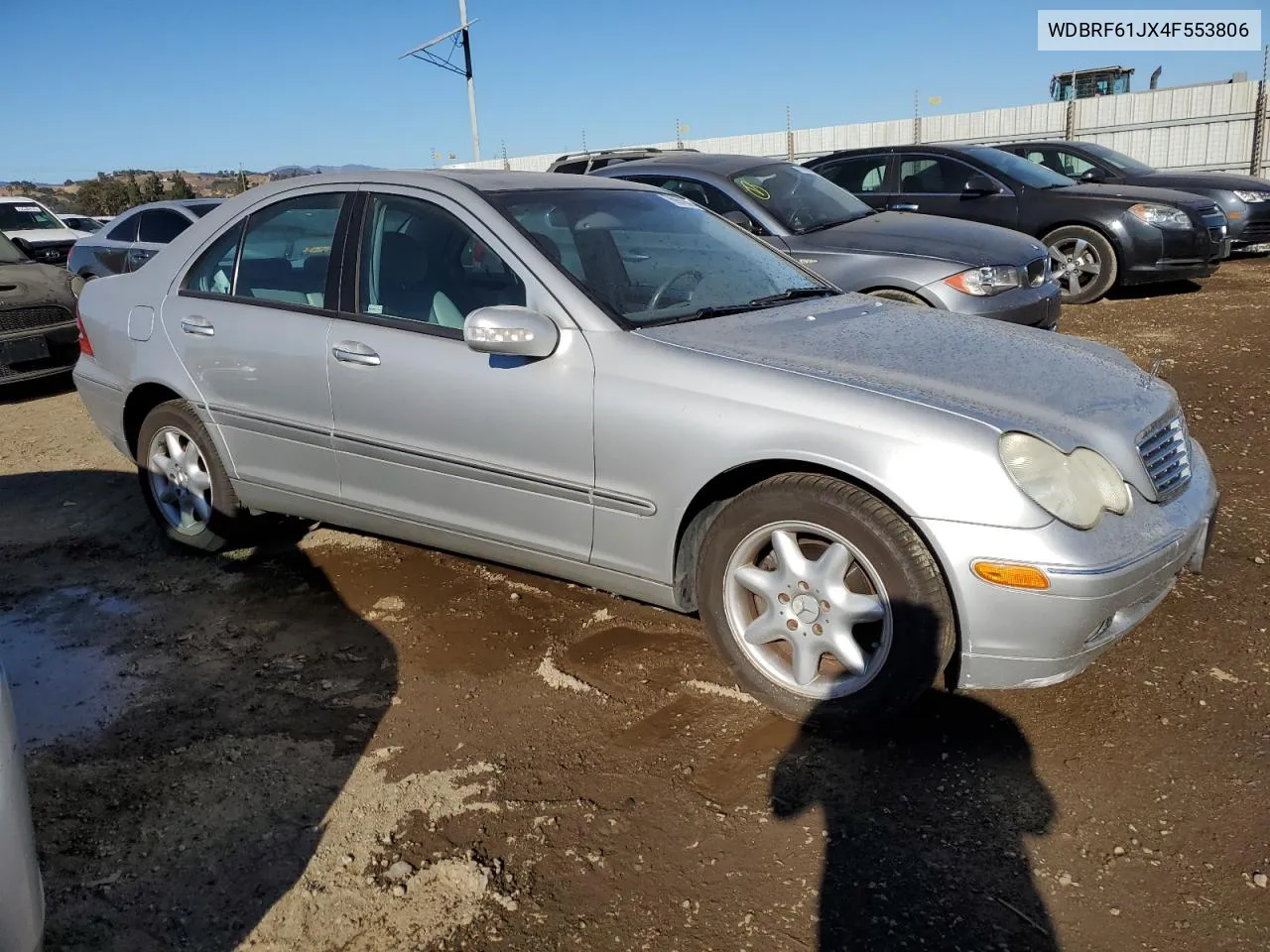 2004 Mercedes-Benz C 240 VIN: WDBRF61JX4F553806 Lot: 76967904