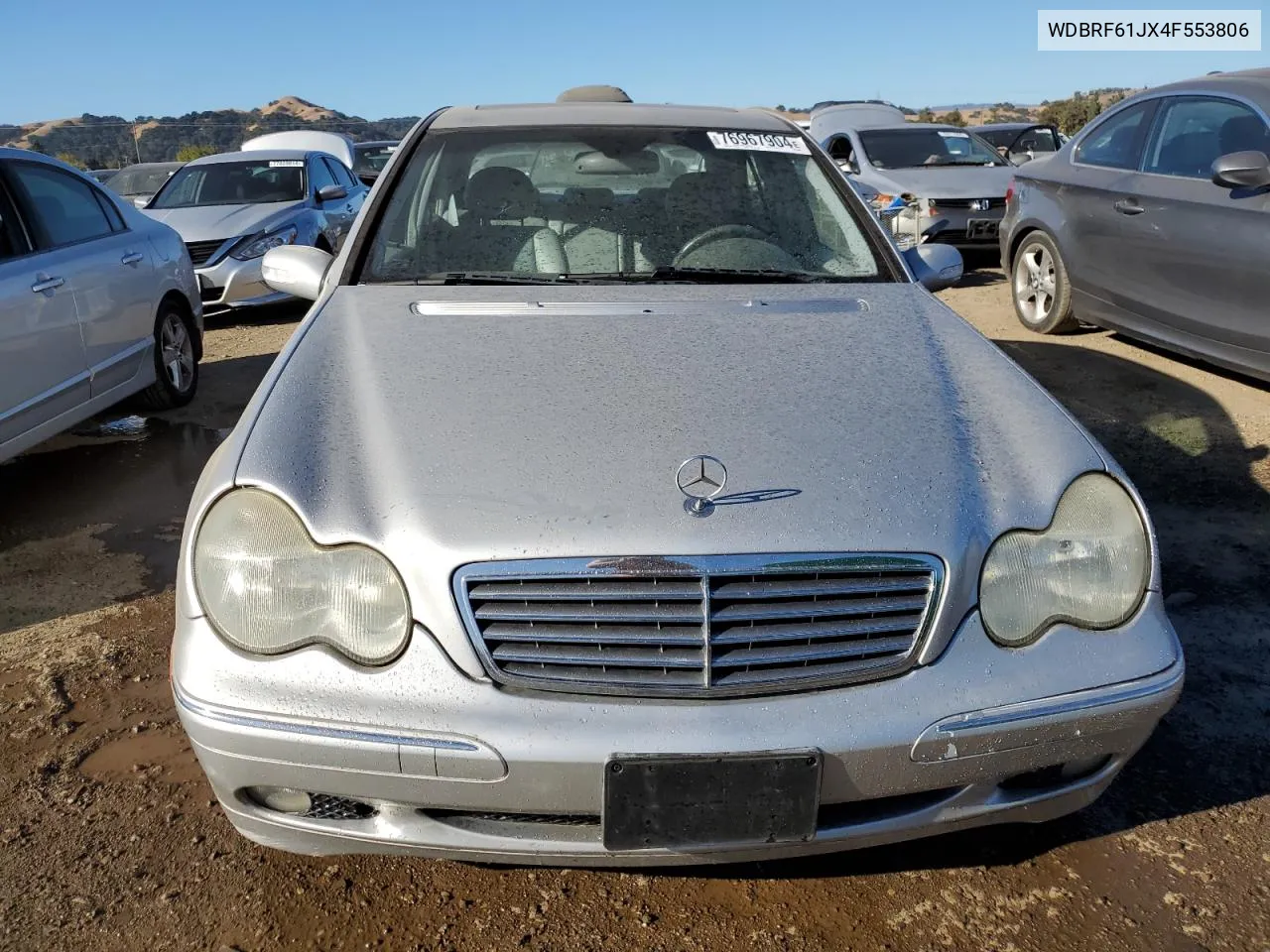 2004 Mercedes-Benz C 240 VIN: WDBRF61JX4F553806 Lot: 76967904