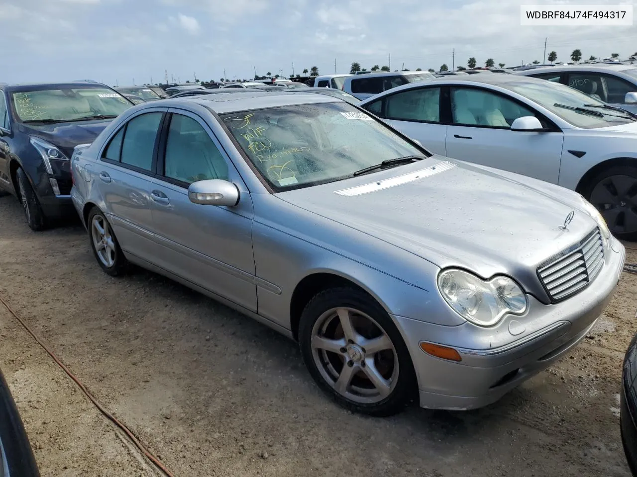 2004 Mercedes-Benz C 320 4Matic VIN: WDBRF84J74F494317 Lot: 77252634