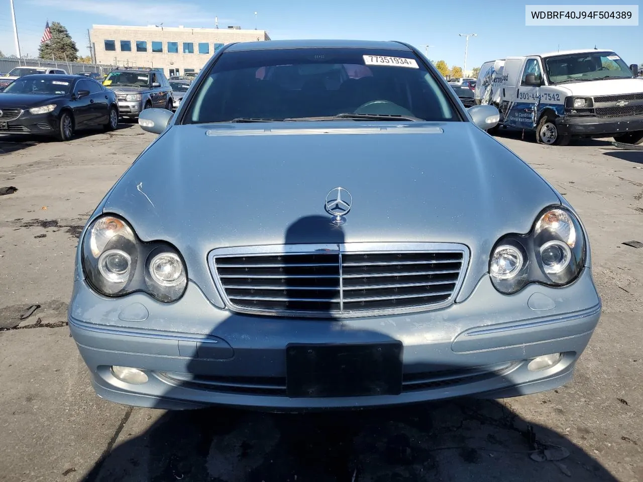 2004 Mercedes-Benz C 230K Sport Sedan VIN: WDBRF40J94F504389 Lot: 77351934