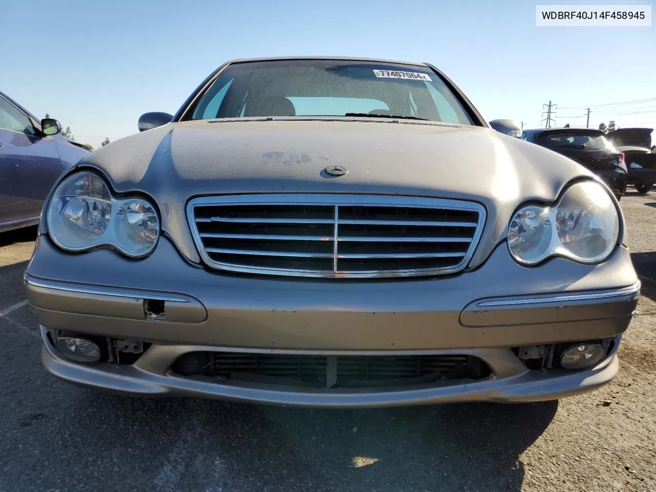 2004 Mercedes-Benz C 230K Sport Sedan VIN: WDBRF40J14F458945 Lot: 77407064