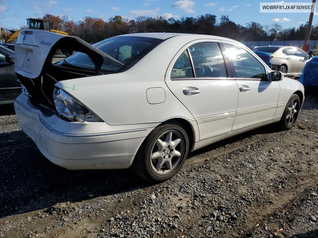 2004 Mercedes-Benz C 240 4Matic VIN: WDBRF81JX4F509557 Lot: 79620864