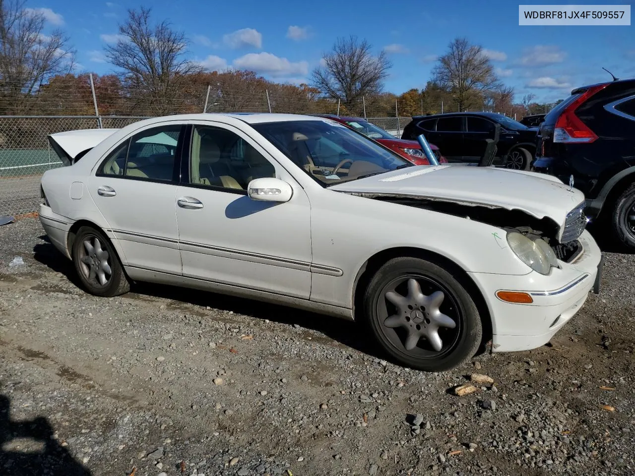 2004 Mercedes-Benz C 240 4Matic VIN: WDBRF81JX4F509557 Lot: 79620864