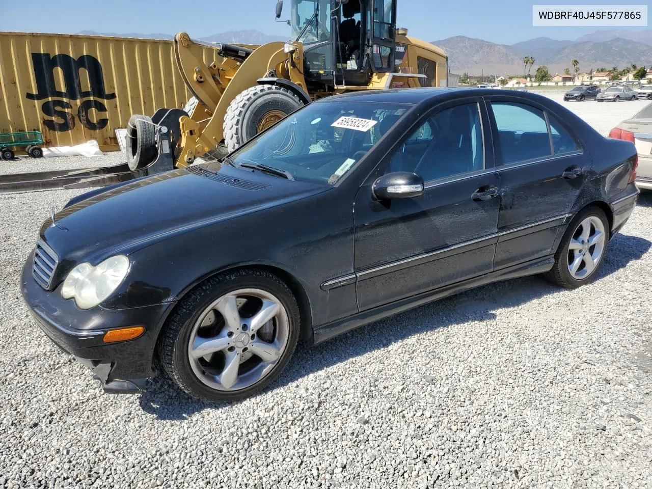 2005 Mercedes-Benz C 230K Sport Sedan VIN: WDBRF40J45F577865 Lot: 58958324