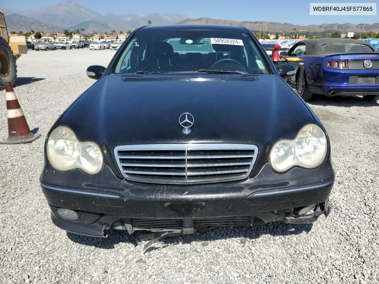 2005 Mercedes-Benz C 230K Sport Sedan VIN: WDBRF40J45F577865 Lot: 58958324