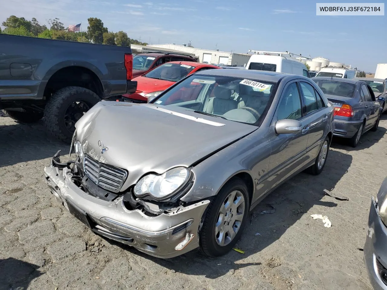 2005 Mercedes-Benz C 240 VIN: WDBRF61J35F672184 Lot: 66610114