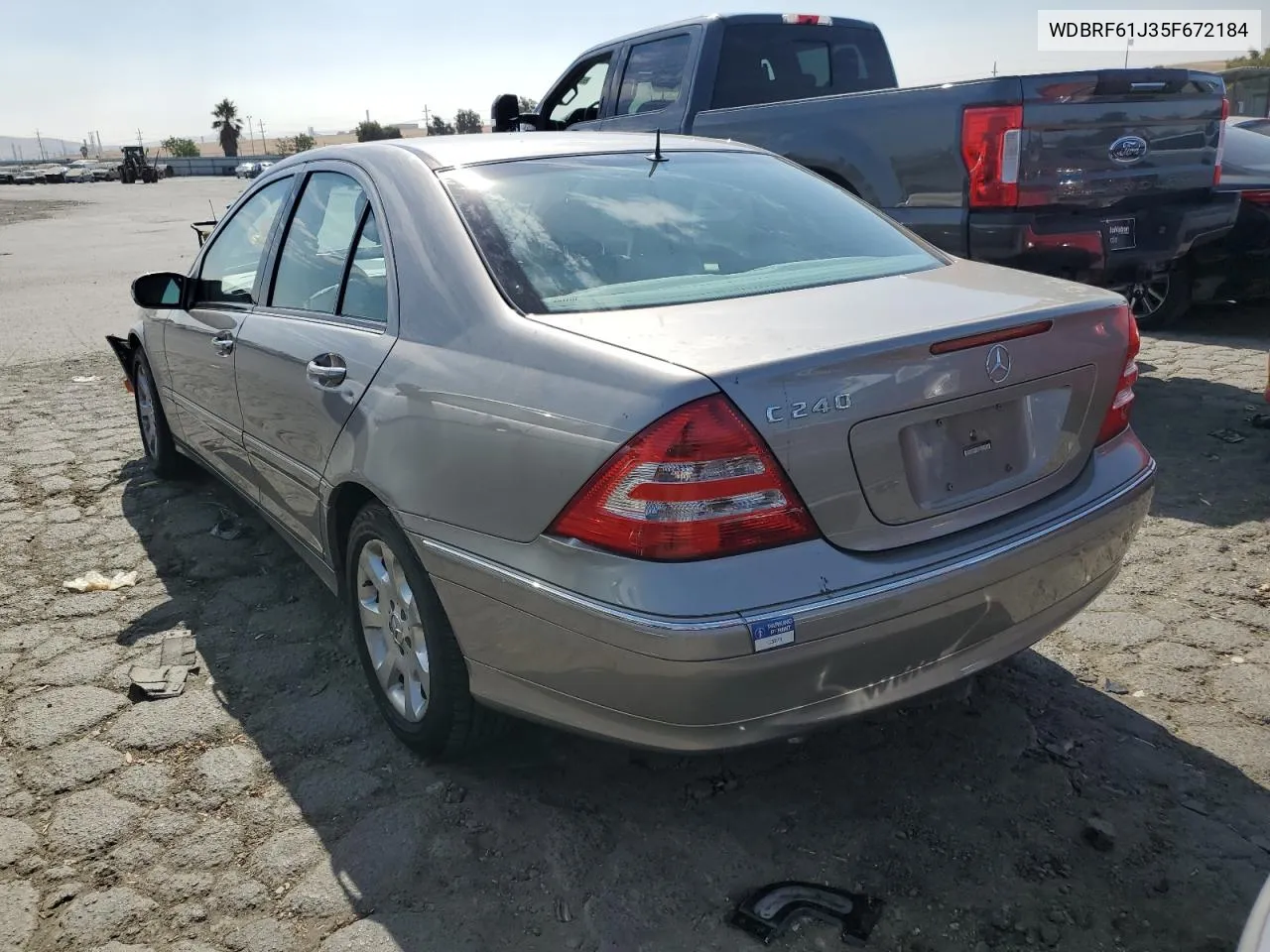 2005 Mercedes-Benz C 240 VIN: WDBRF61J35F672184 Lot: 66610114