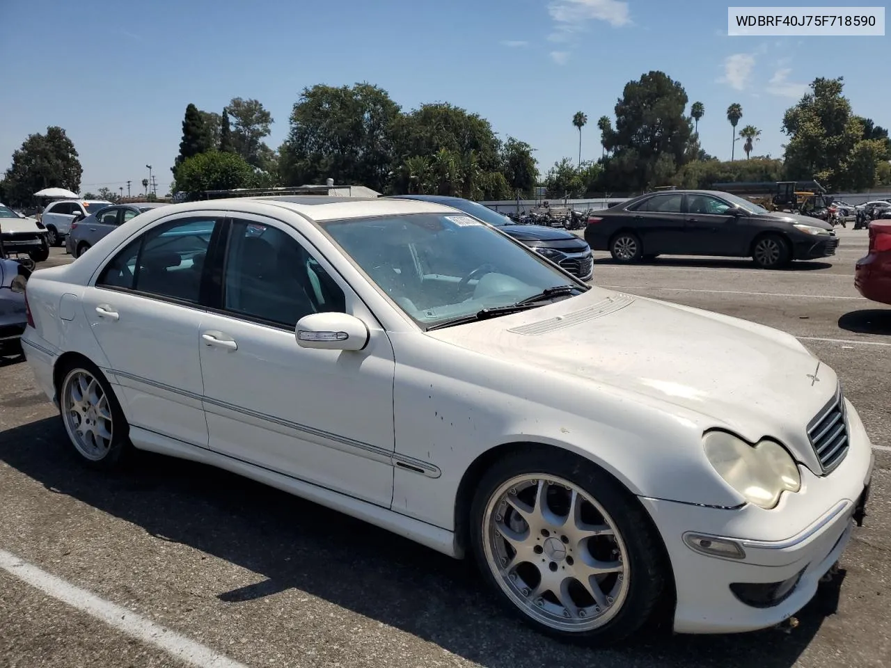 2005 Mercedes-Benz C 230K Sport Sedan VIN: WDBRF40J75F718590 Lot: 66735794