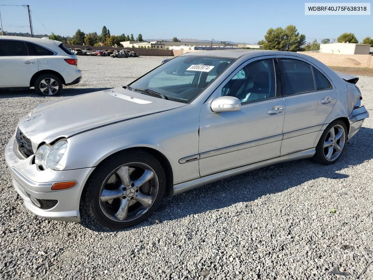 2005 Mercedes-Benz C 230K Sport Sedan VIN: WDBRF40J75F638318 Lot: 68863974