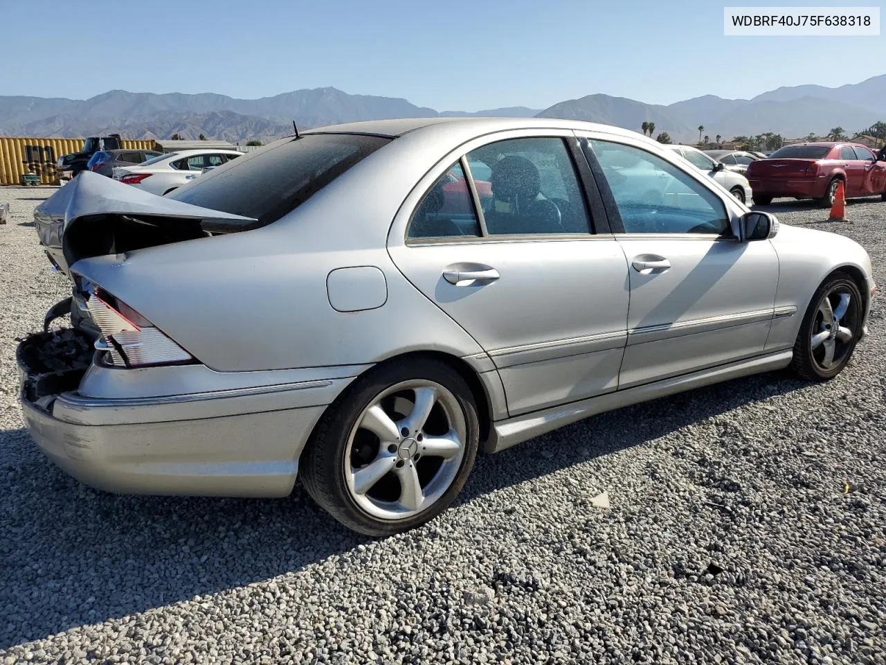 2005 Mercedes-Benz C 230K Sport Sedan VIN: WDBRF40J75F638318 Lot: 68863974