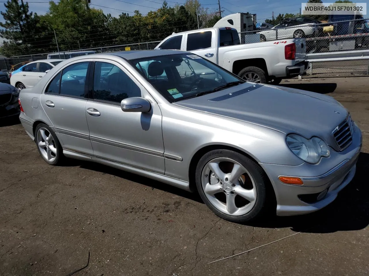 2005 Mercedes-Benz C 230K Sport Sedan VIN: WDBRF40J15F701302 Lot: 68902144