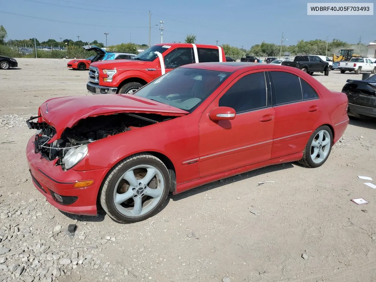 2005 Mercedes-Benz C 230K Sport Sedan VIN: WDBRF40J05F703493 Lot: 69031214