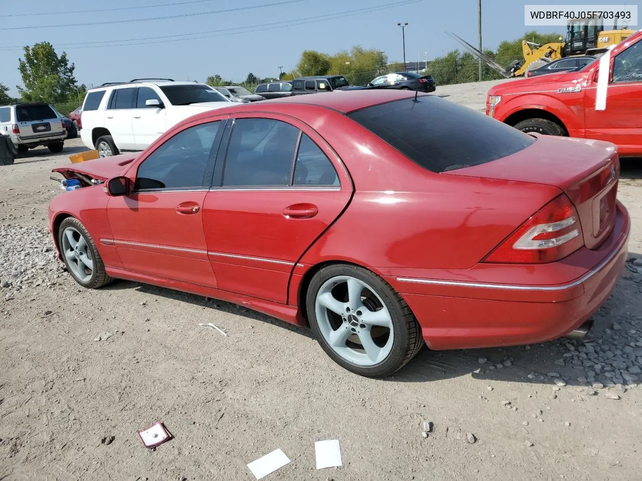 2005 Mercedes-Benz C 230K Sport Sedan VIN: WDBRF40J05F703493 Lot: 69031214