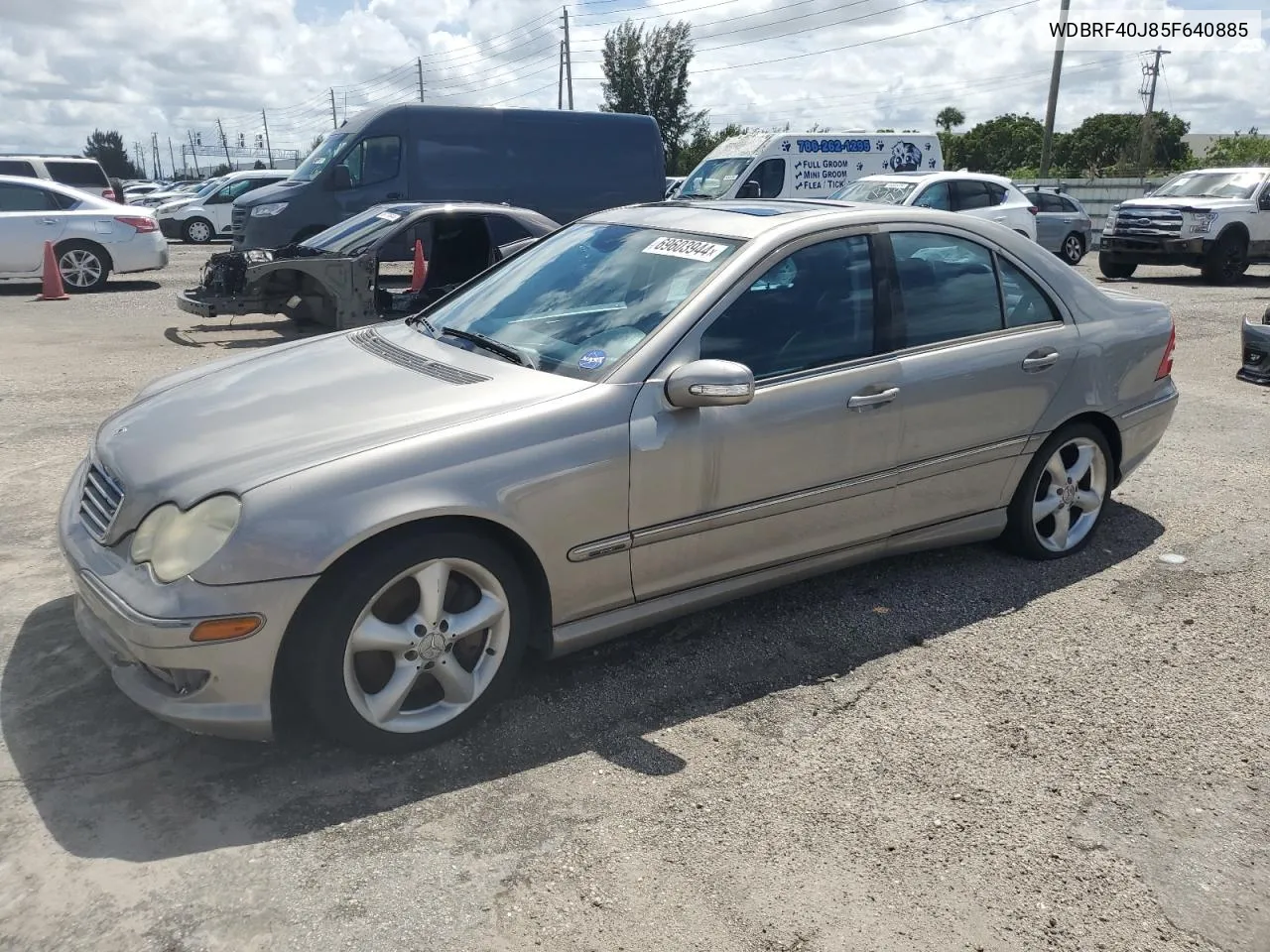 2005 Mercedes-Benz C 230K Sport Sedan VIN: WDBRF40J85F640885 Lot: 69603944