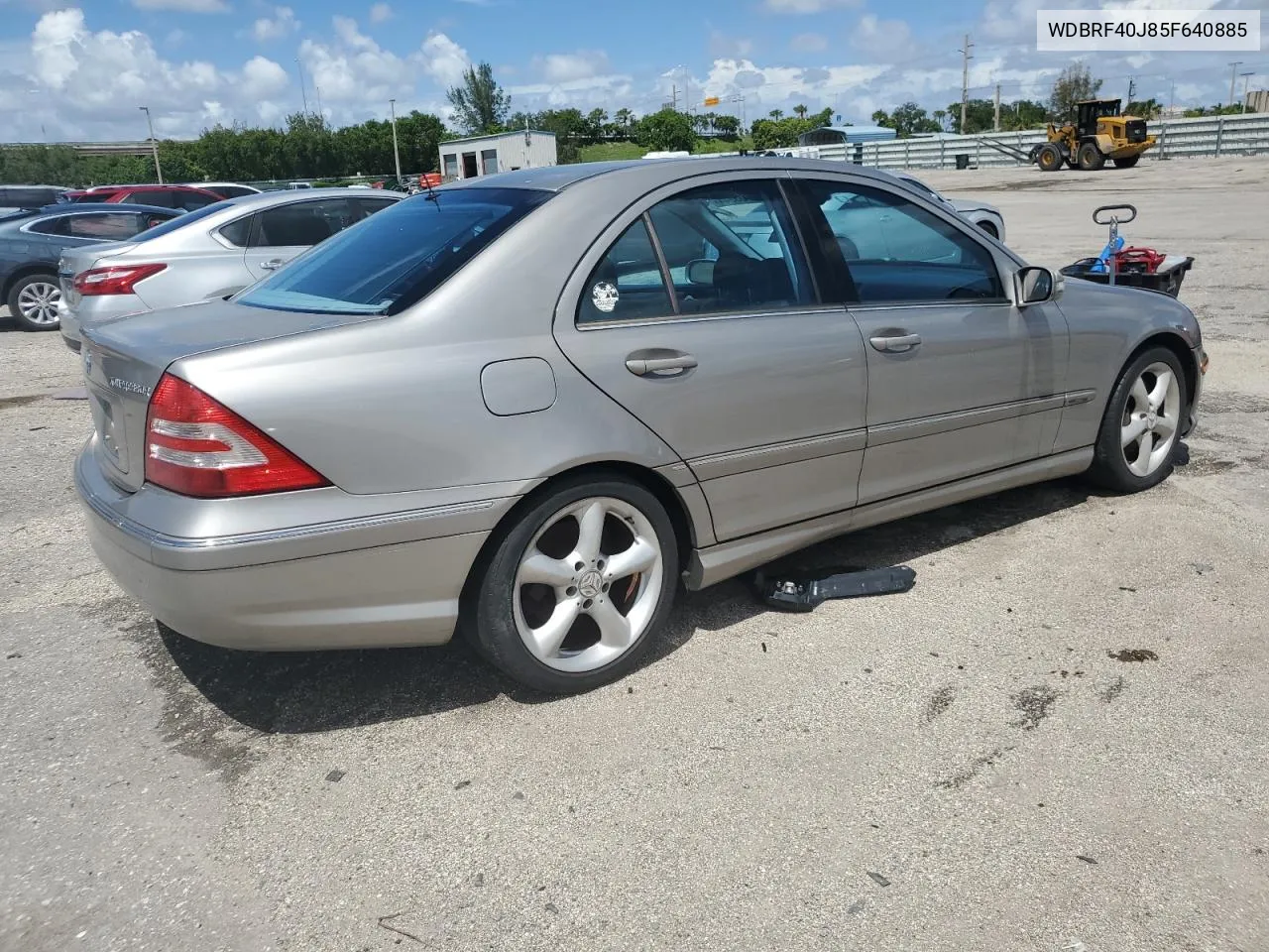 2005 Mercedes-Benz C 230K Sport Sedan VIN: WDBRF40J85F640885 Lot: 69603944