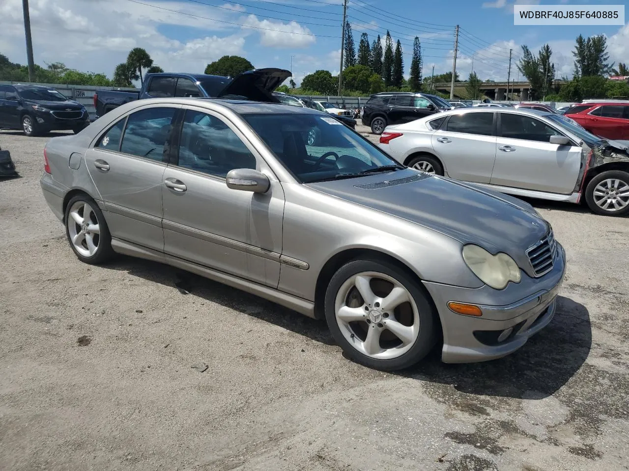 2005 Mercedes-Benz C 230K Sport Sedan VIN: WDBRF40J85F640885 Lot: 69603944