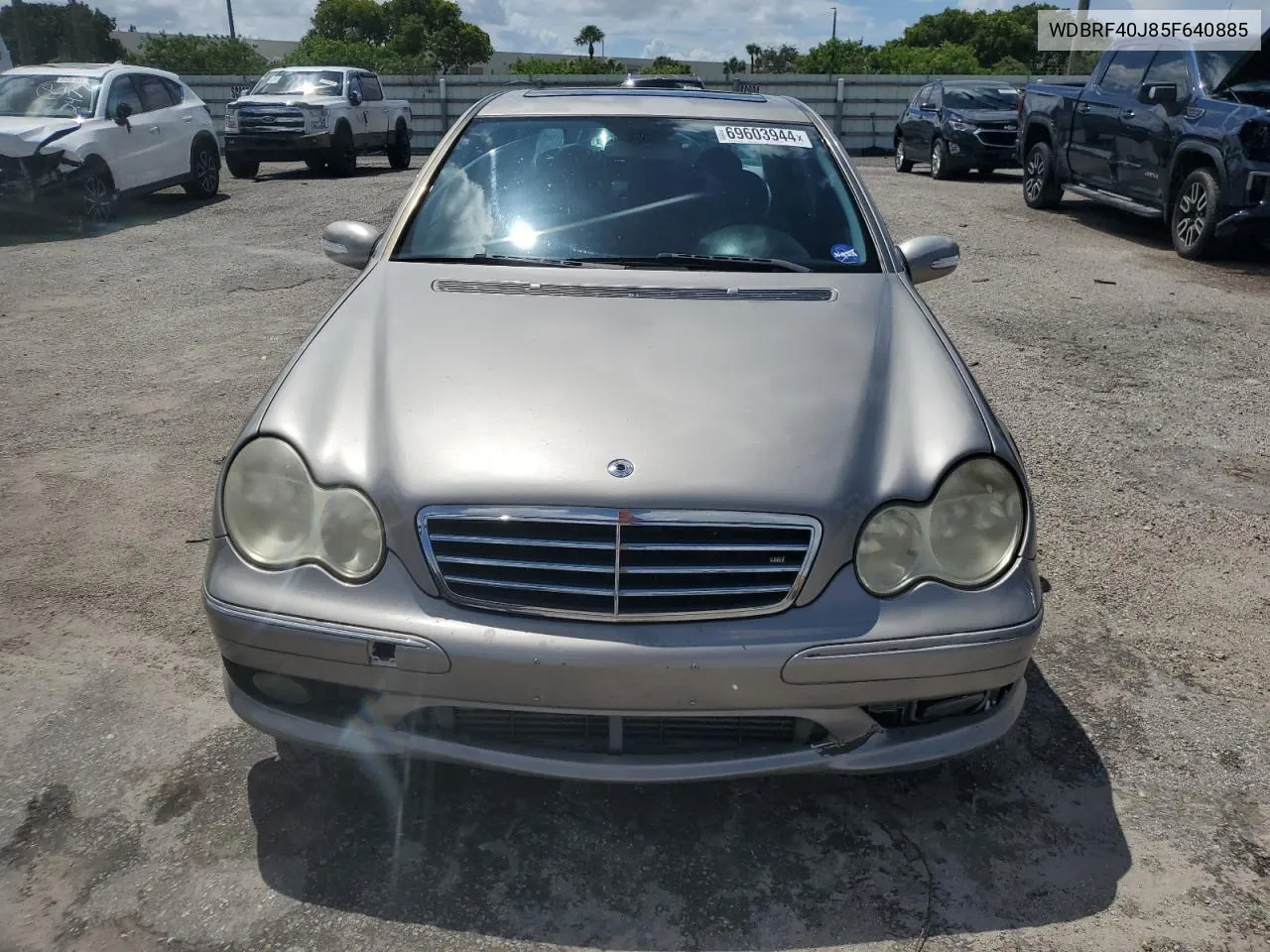 2005 Mercedes-Benz C 230K Sport Sedan VIN: WDBRF40J85F640885 Lot: 69603944